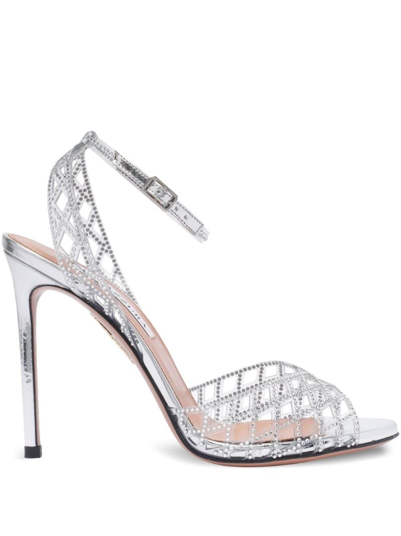 Silver 105mm Lumiere Sandals