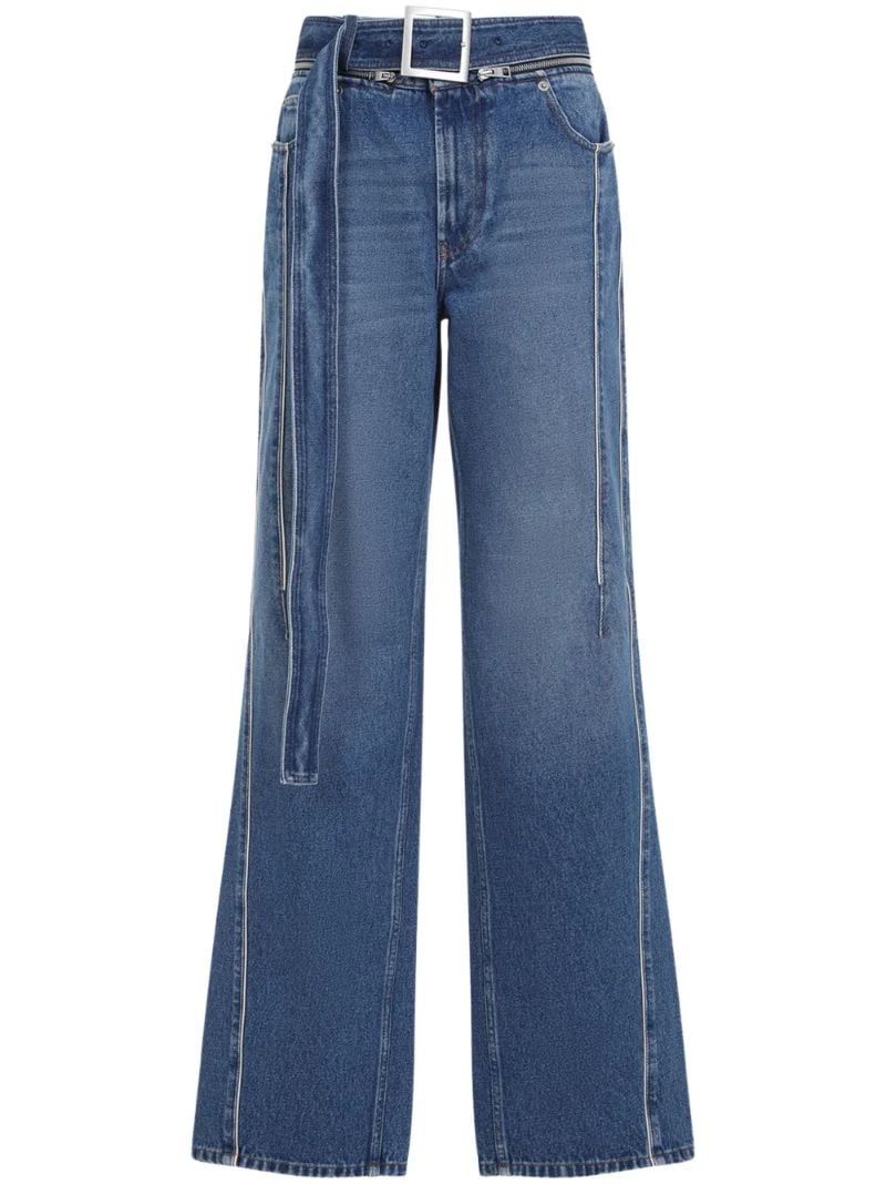 Blue Belted Jeans