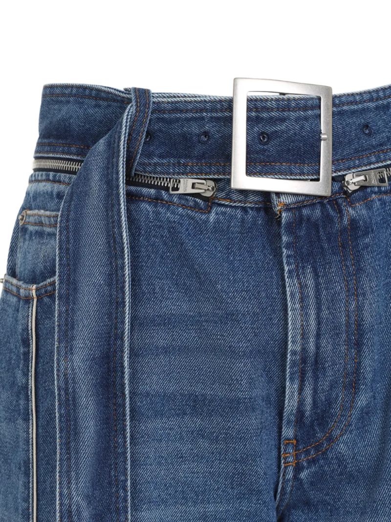 Blue Belted Jeans