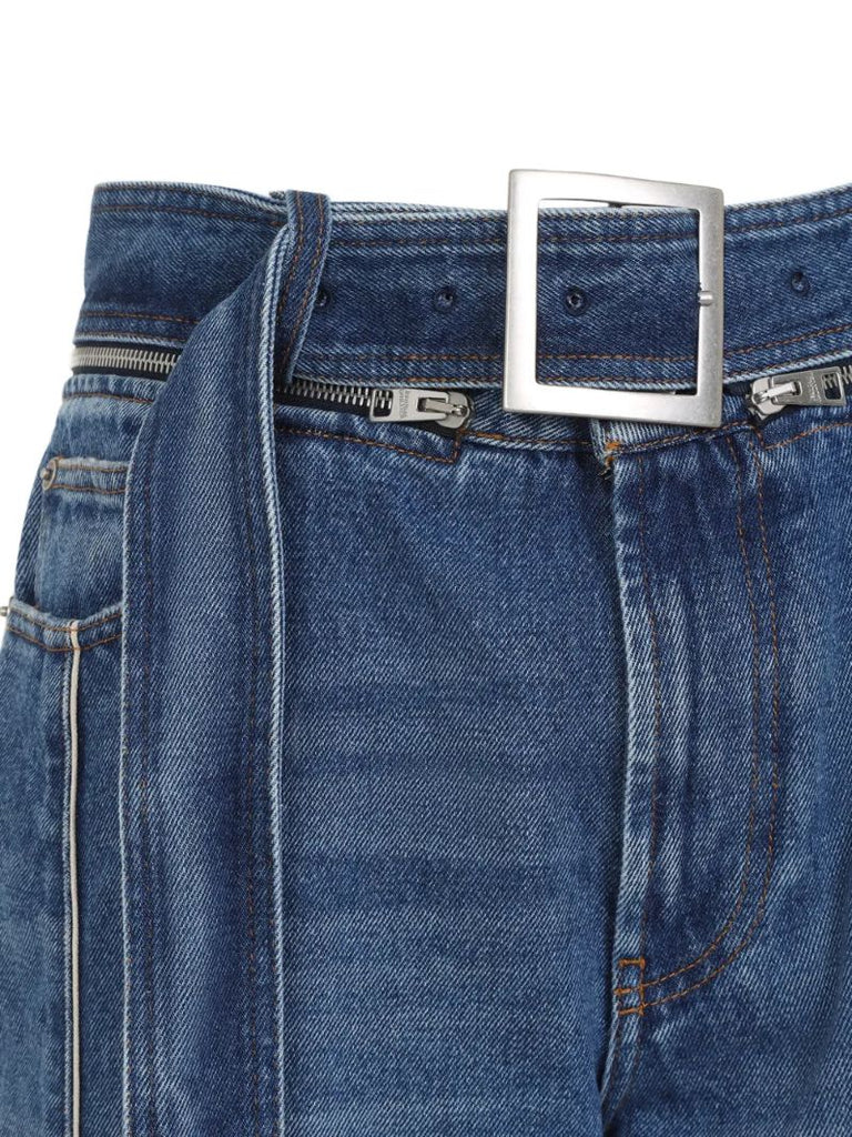 Blue Belted Jeans