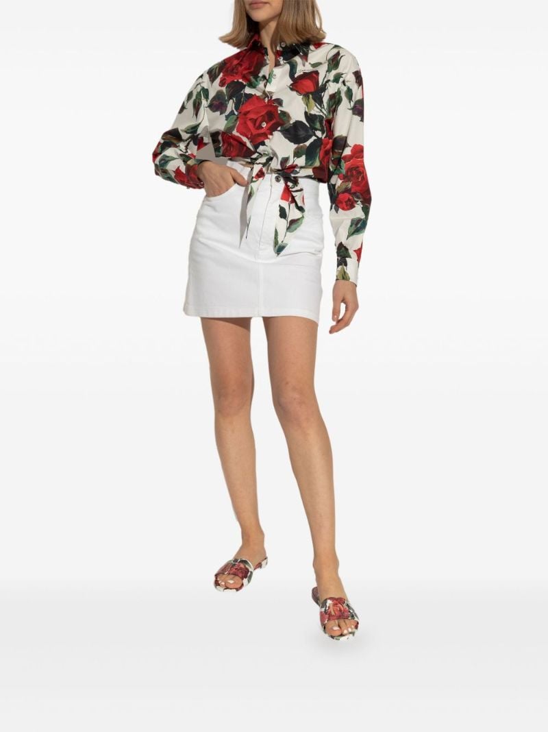 Dg Floral-print Slides