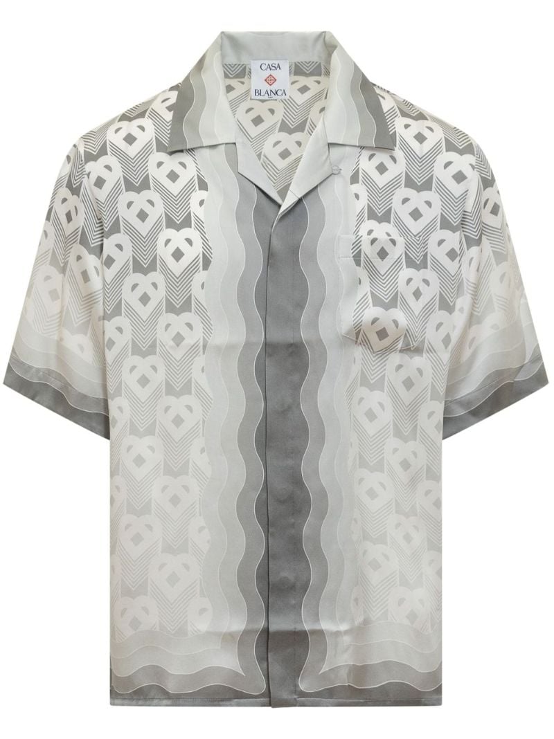 Gradient Heart Monogram Shirt