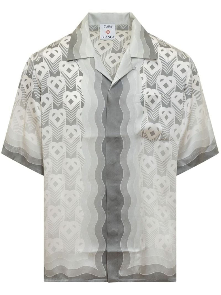 Gradient Heart Monogram Shirt
