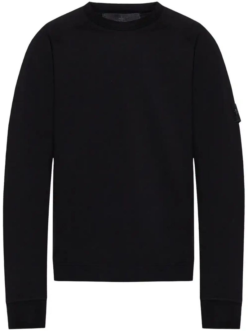 Black Compass-patch Sweatshirt