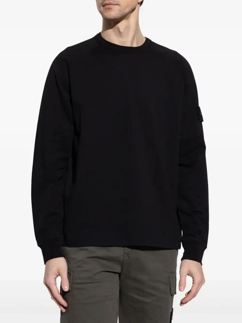 Black Compass-patch Sweatshirt