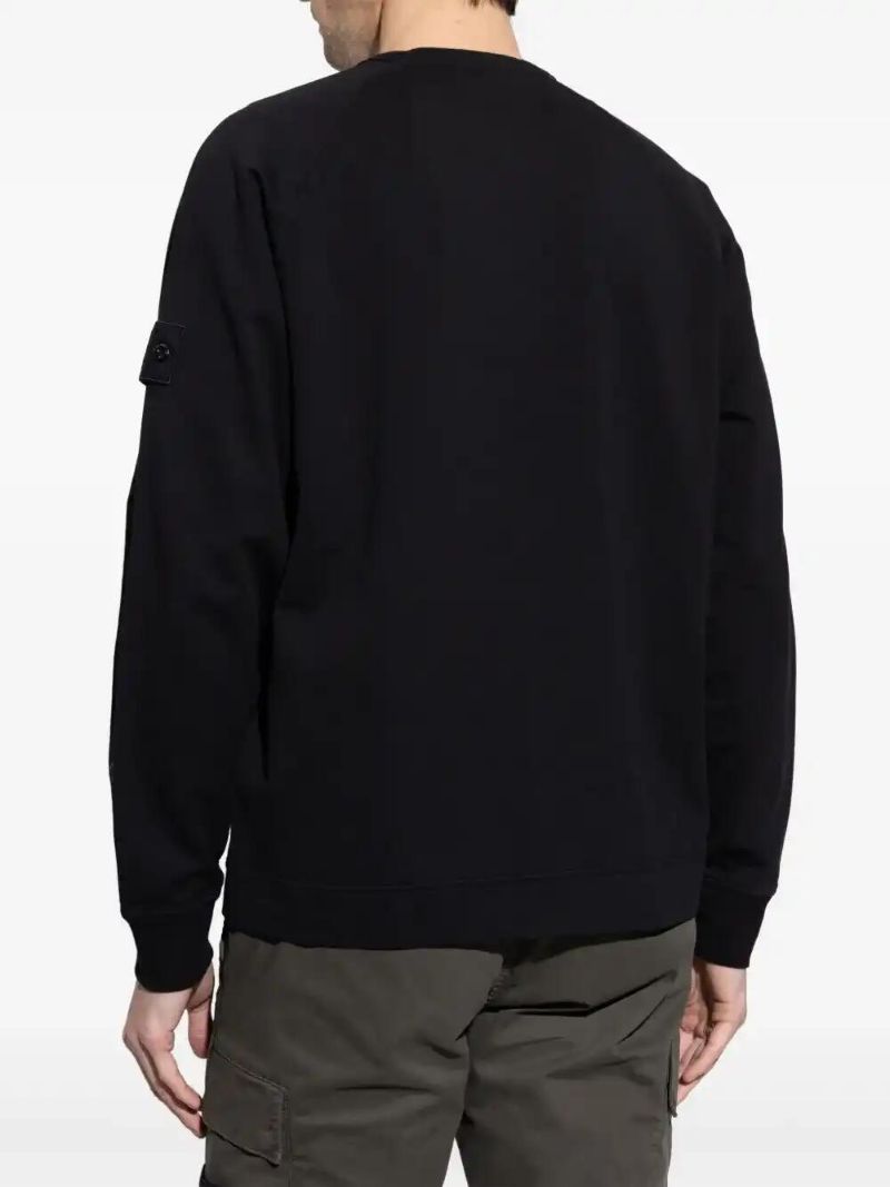 Black Compass-patch Sweatshirt