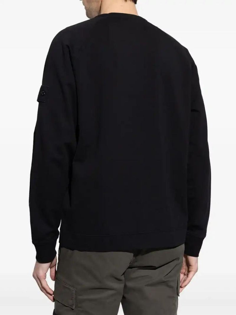 Black Compass-patch Sweatshirt