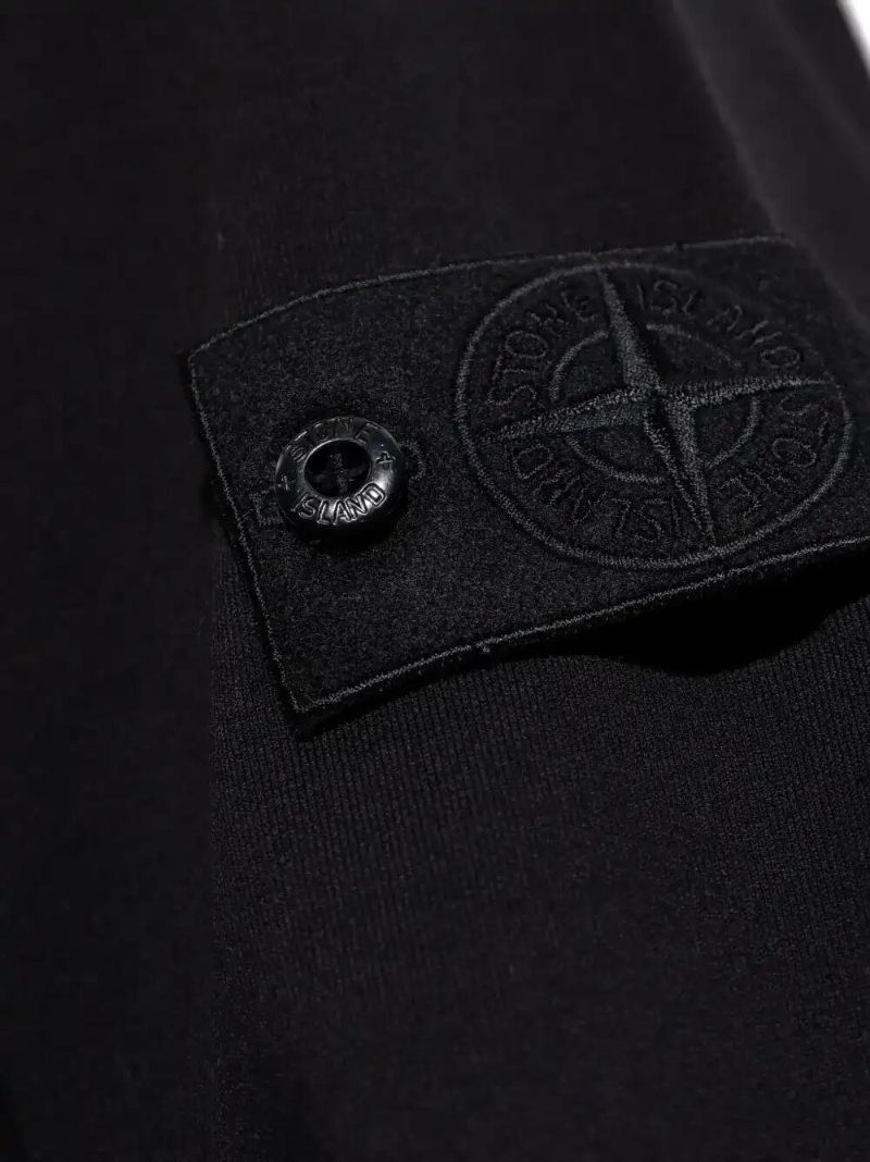 Black Compass-patch Sweatshirt