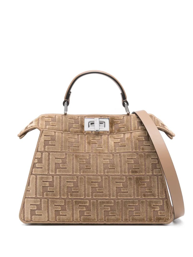 Brown Peekaboo Iseeu Small Handbag