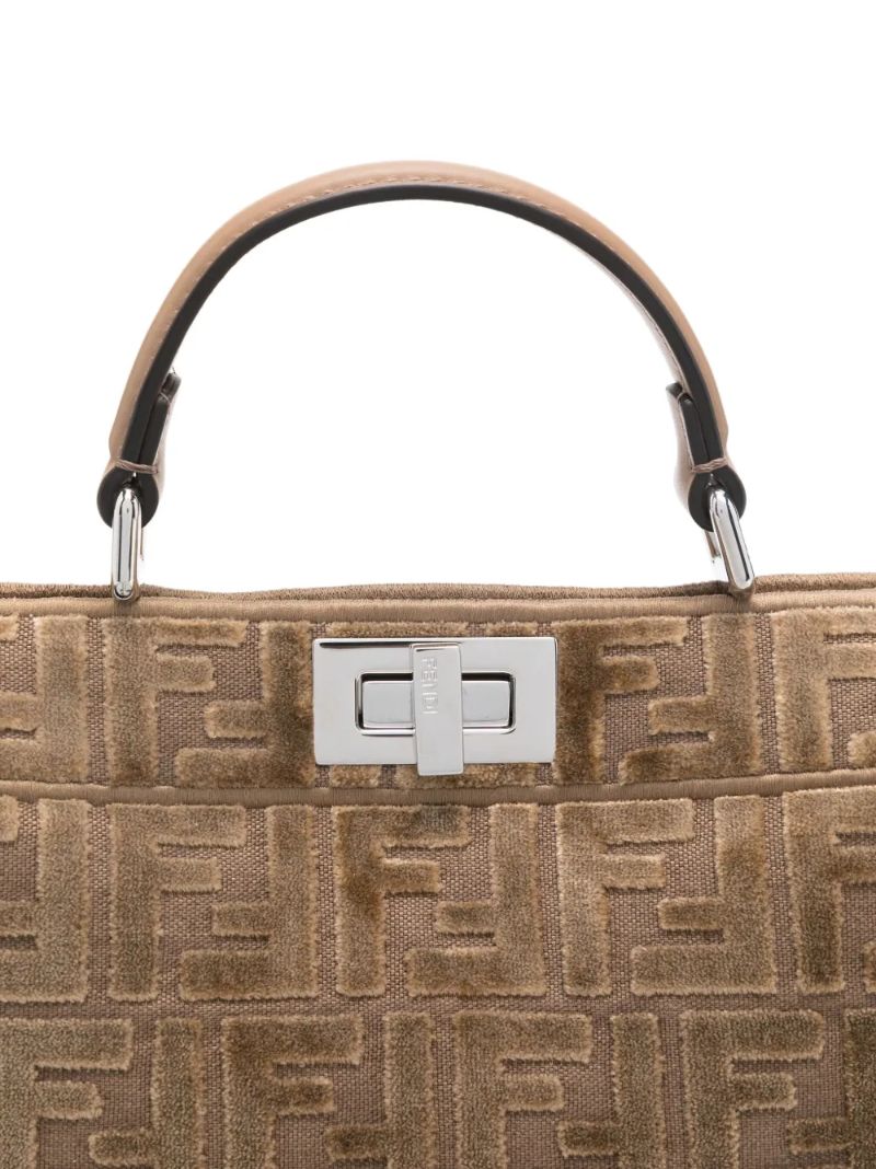Brown Peekaboo Iseeu Small Handbag