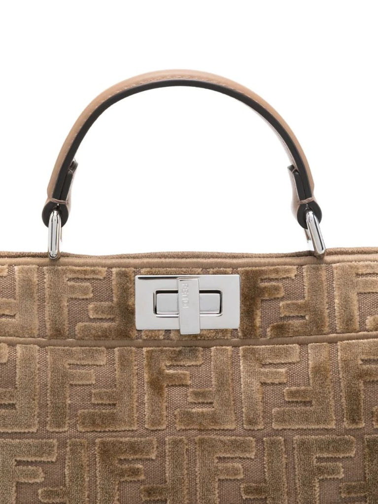 Brown Peekaboo Iseeu Small Handbag