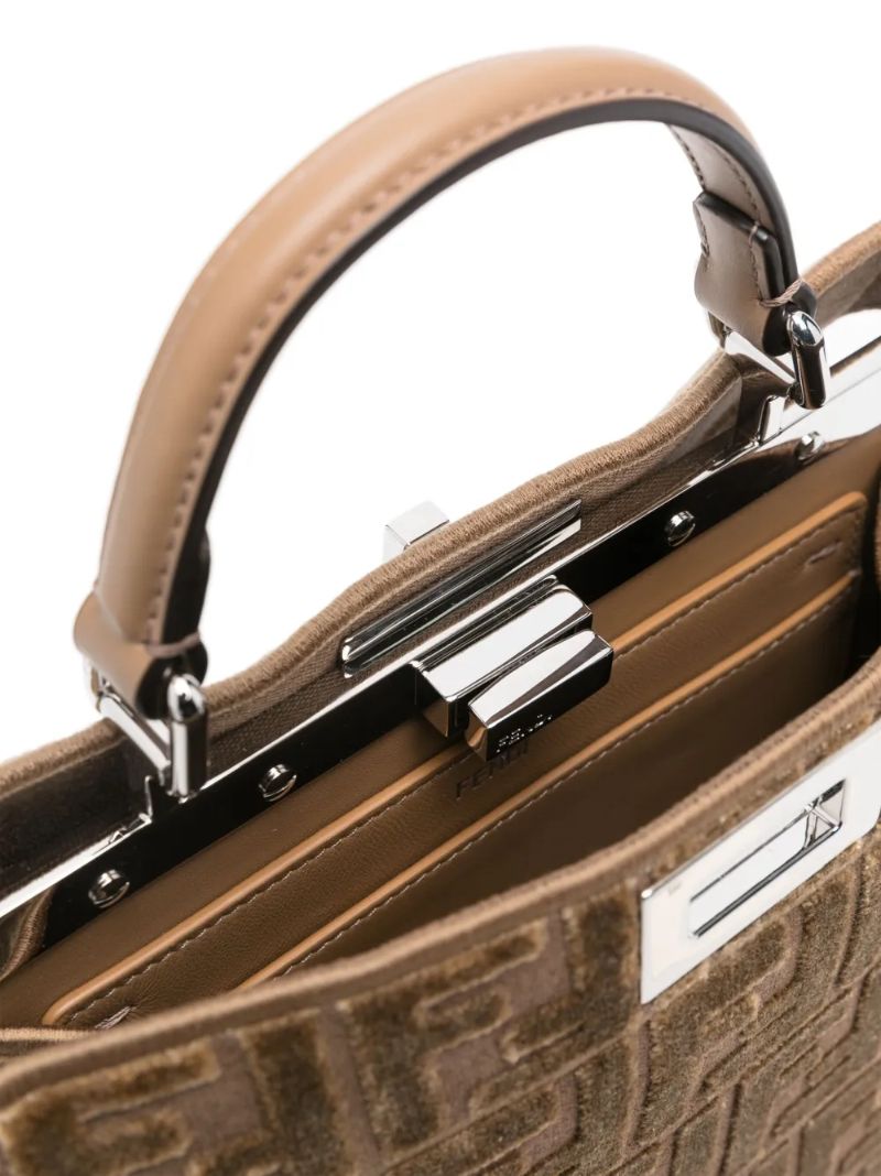 Brown Peekaboo Iseeu Small Handbag