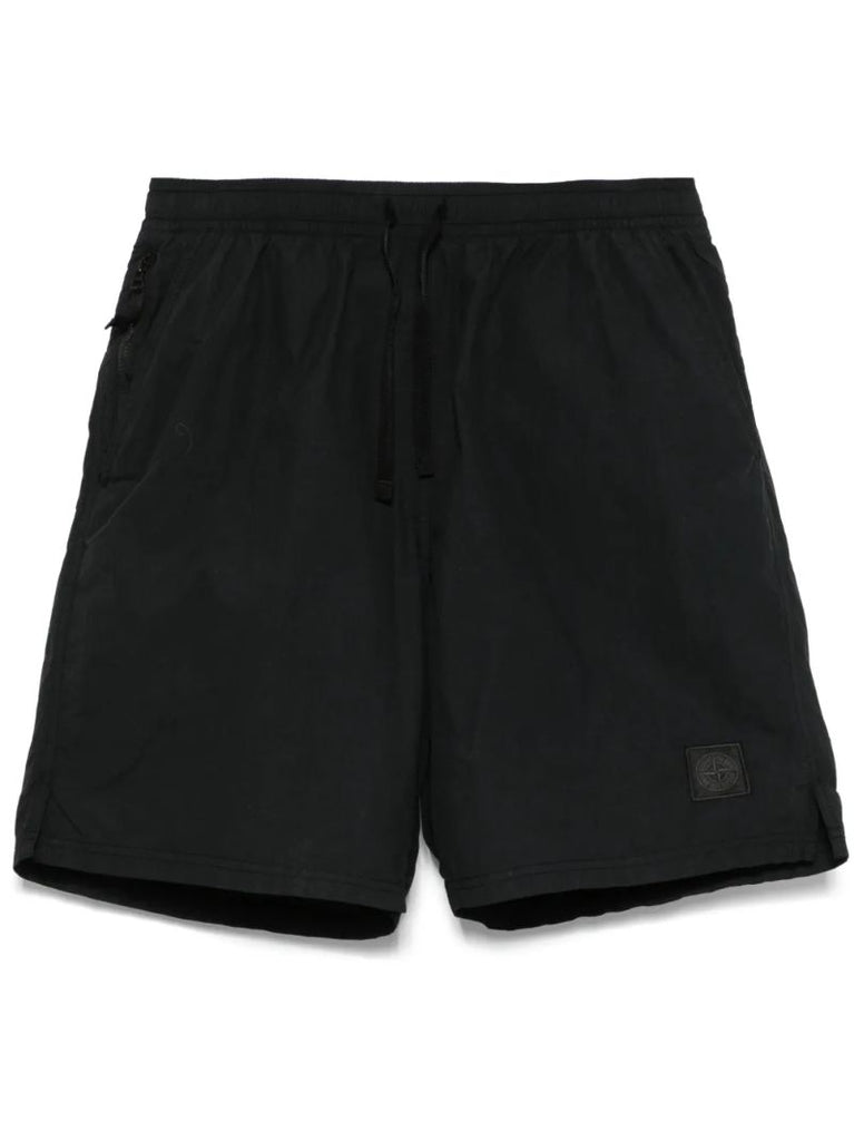 Black Compass-patch Shorts
