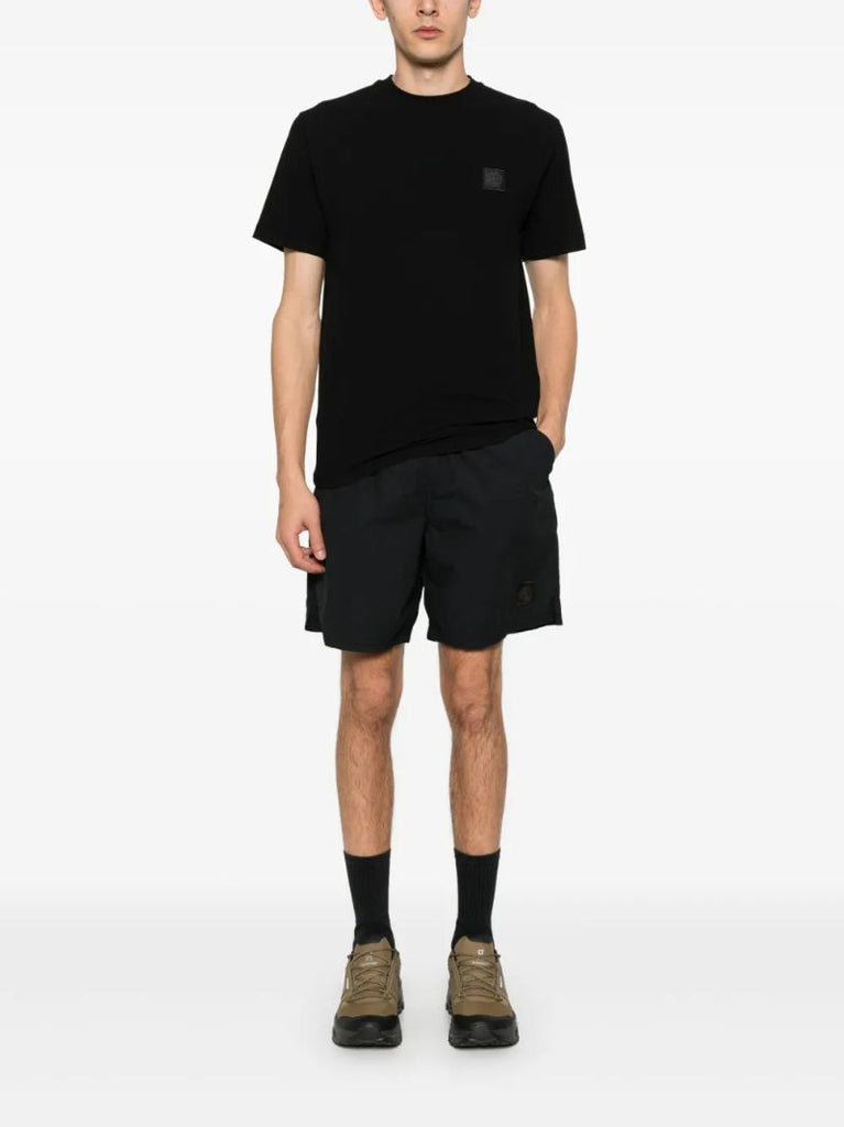 Black Compass-patch Shorts