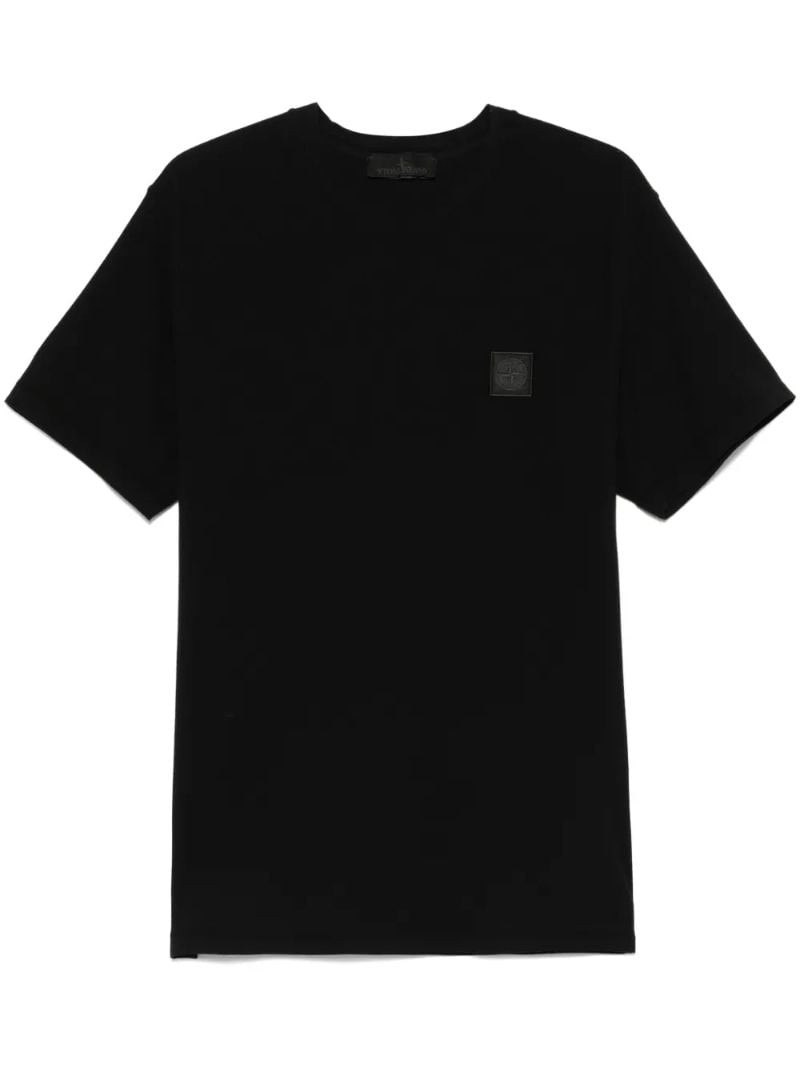 Black Compass Badge Cotton T-shirt