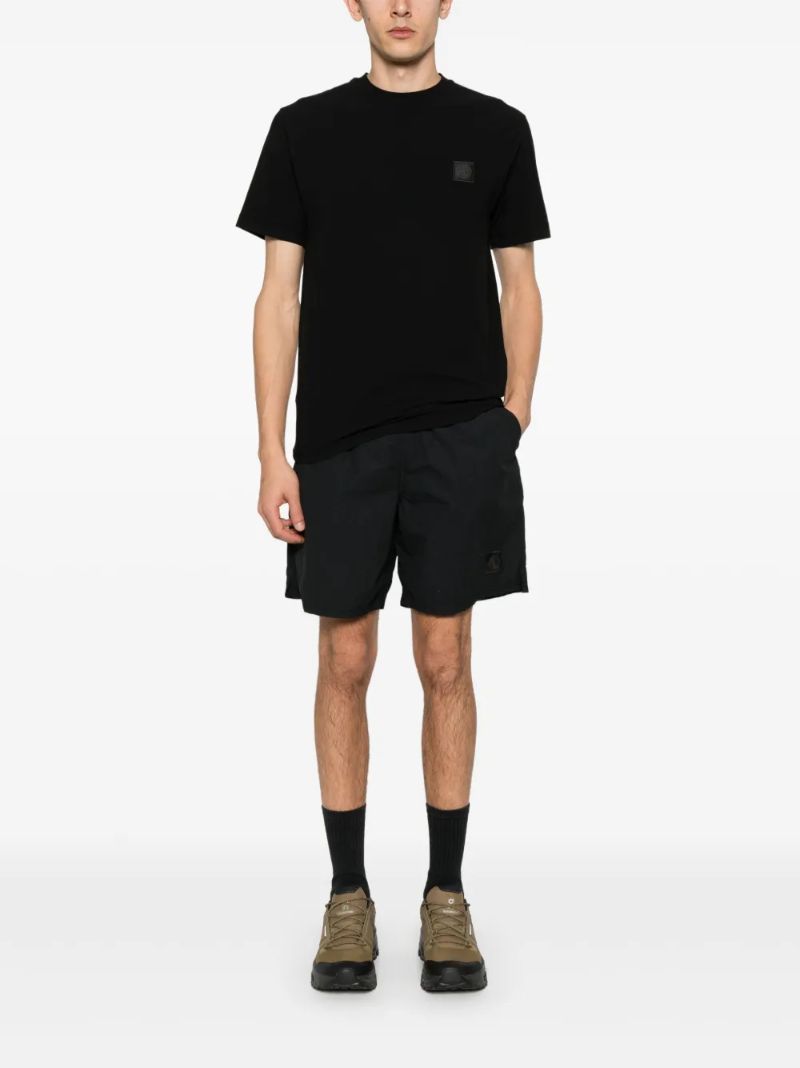 Black Compass Badge Cotton T-shirt