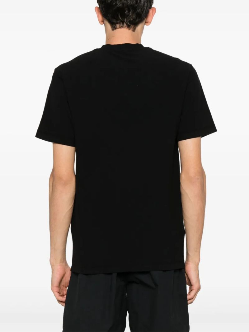 Black Compass Badge Cotton T-shirt