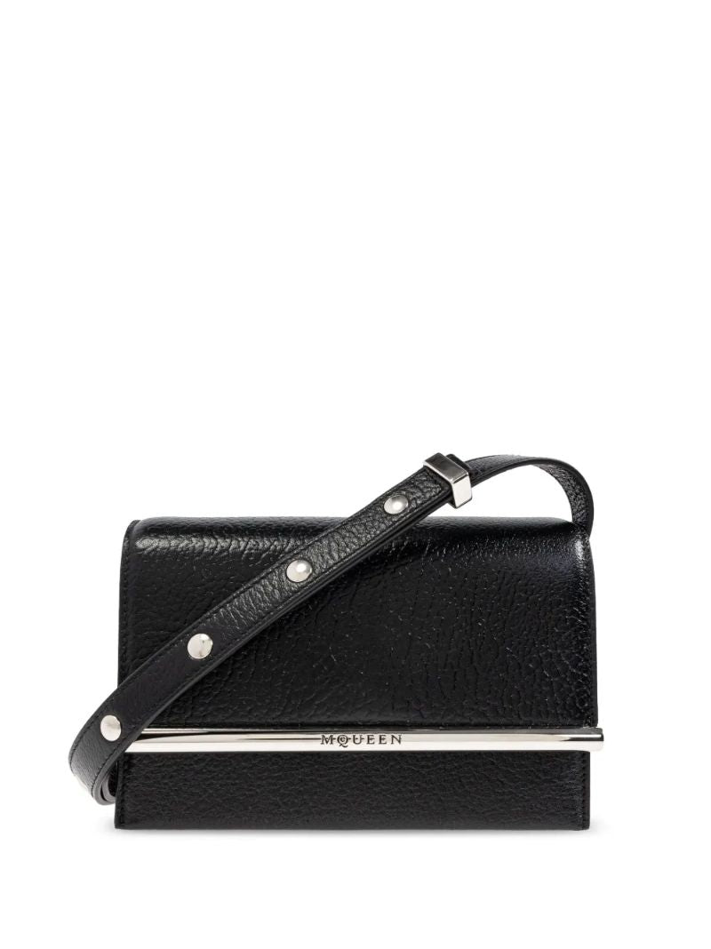 Black T-bar Shoulder Bag