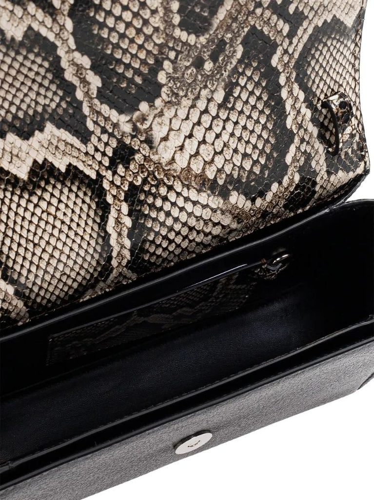 Black T-bar Shoulder Bag