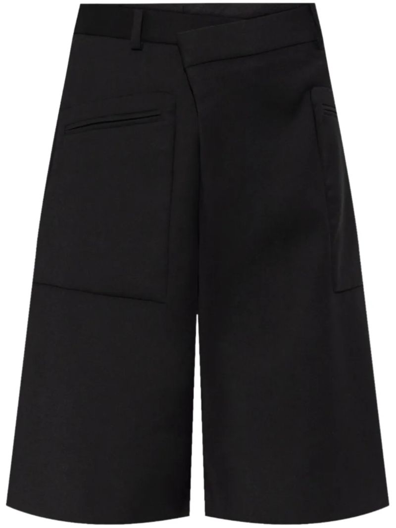 Black Twist-detail Shorts