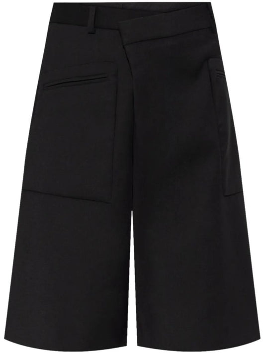 Black Twist-detail Shorts