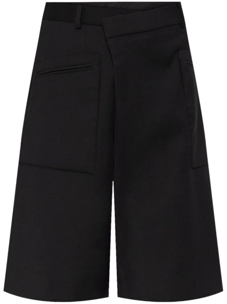 Black Twist-detail Shorts
