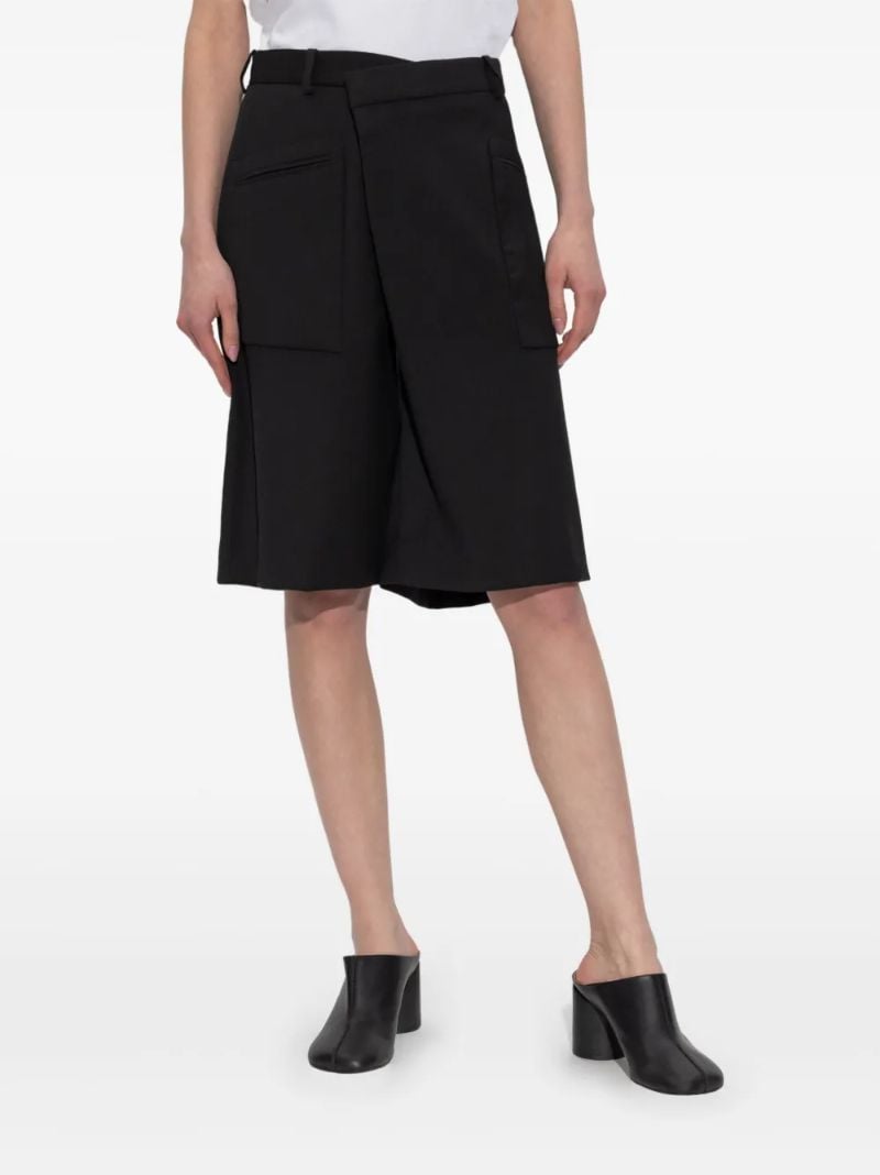 Black Twist-detail Shorts