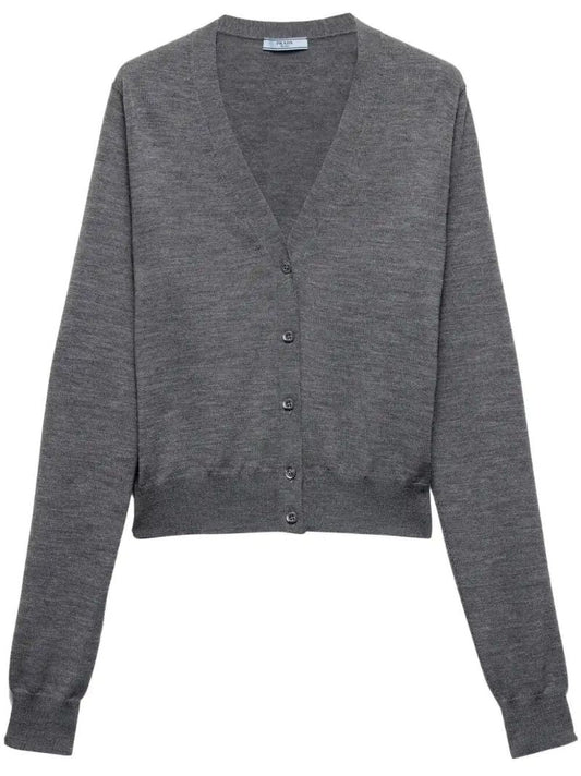 Grey Wool Cardigan