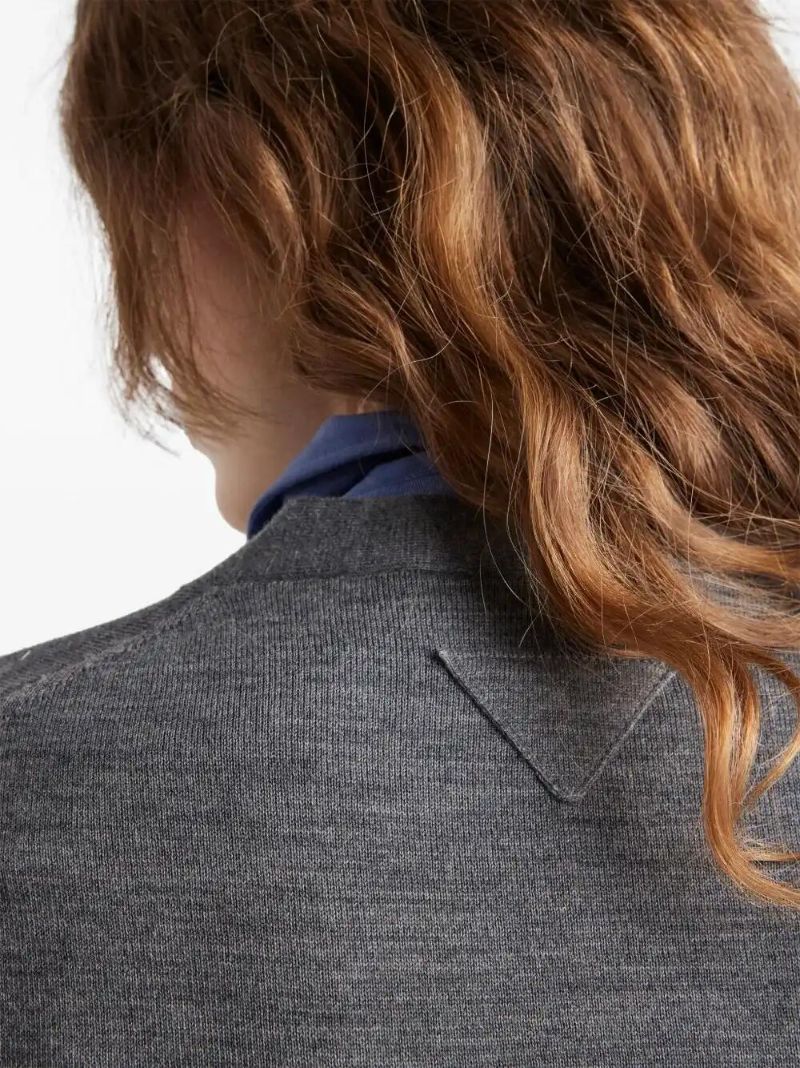 Grey Wool Cardigan