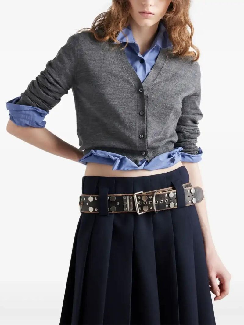 Grey Wool Cardigan