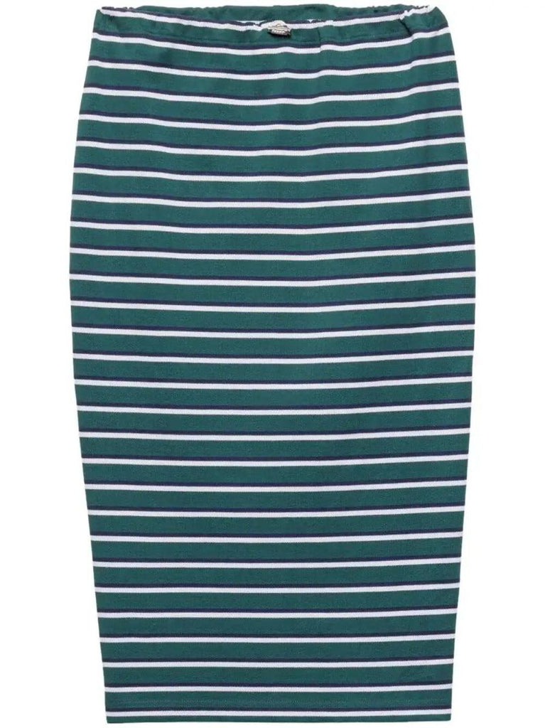 Green Striped Skirt