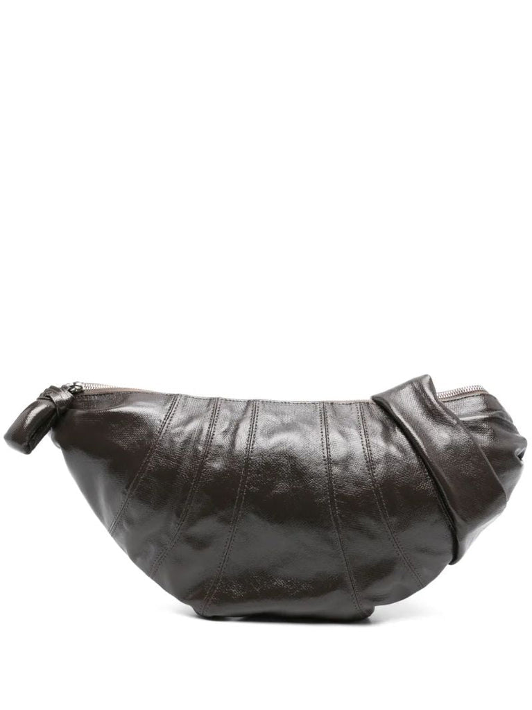 Brown Medium Croissant Shoulder Bag
