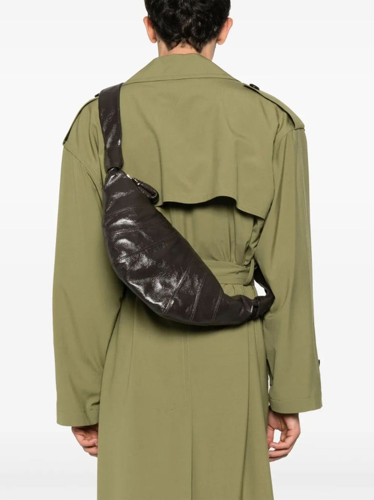 Brown Medium Croissant Shoulder Bag