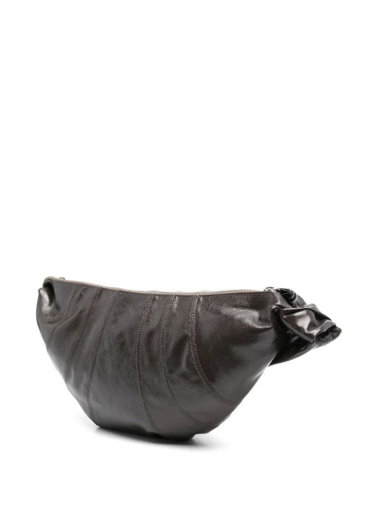 Brown Medium Croissant Shoulder Bag