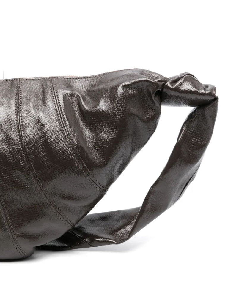 Brown Medium Croissant Shoulder Bag