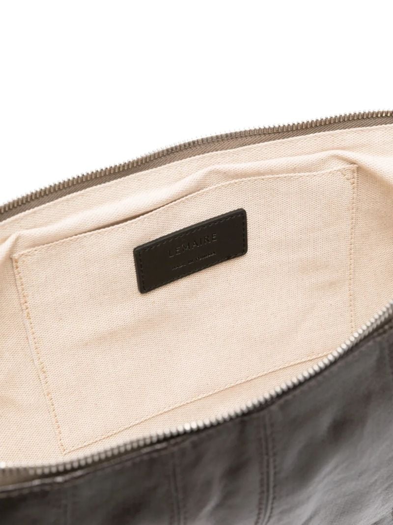 Brown Medium Croissant Shoulder Bag