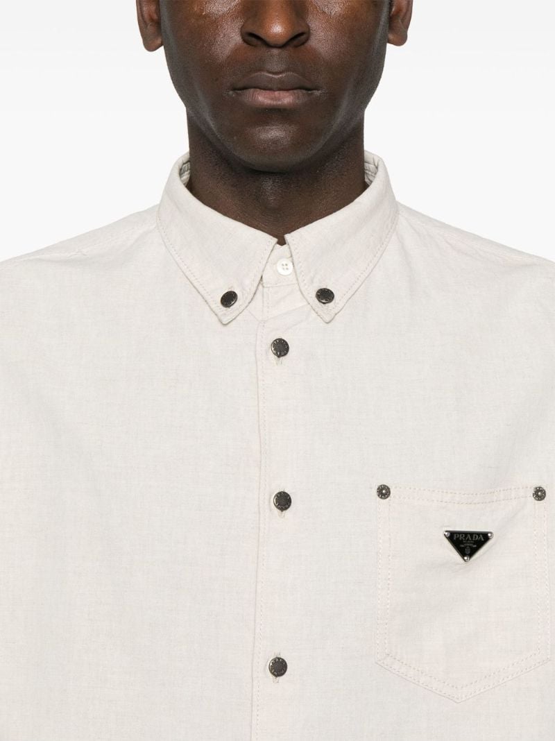 Neutrals Triangle-logo Shirt