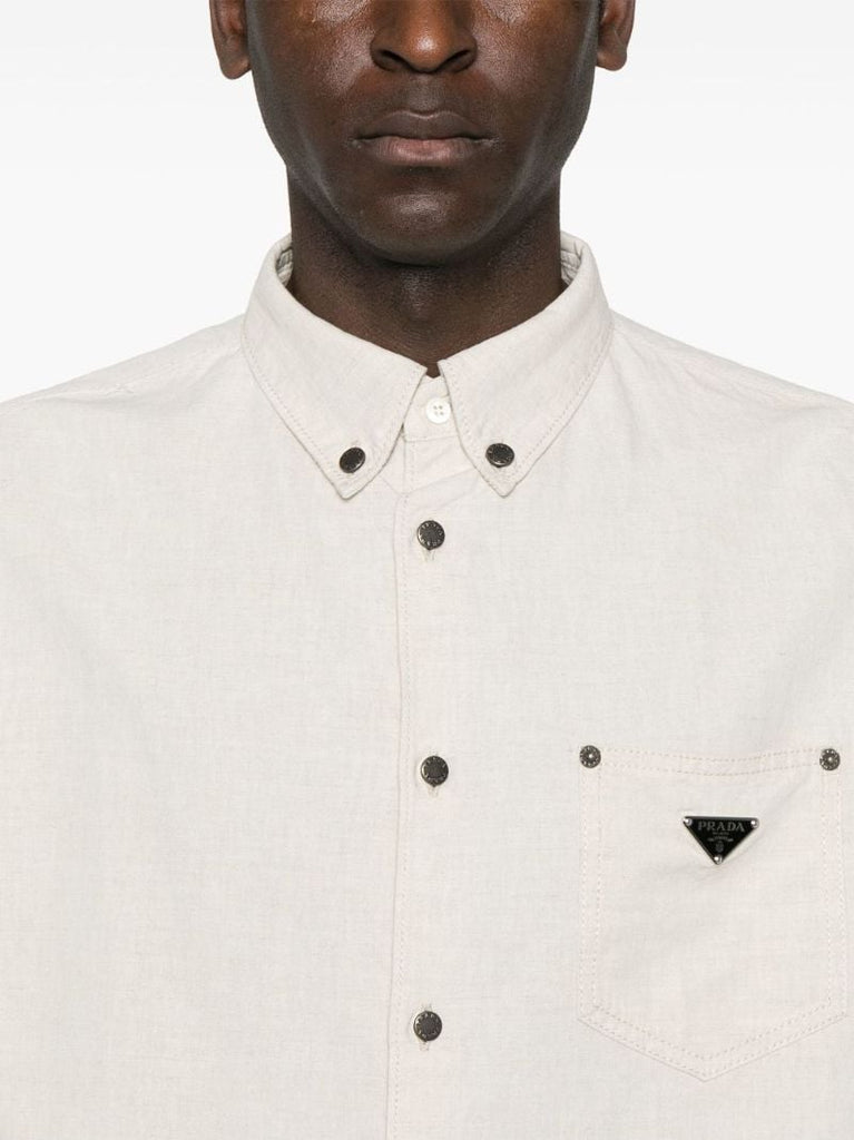 Neutrals Triangle-logo Shirt