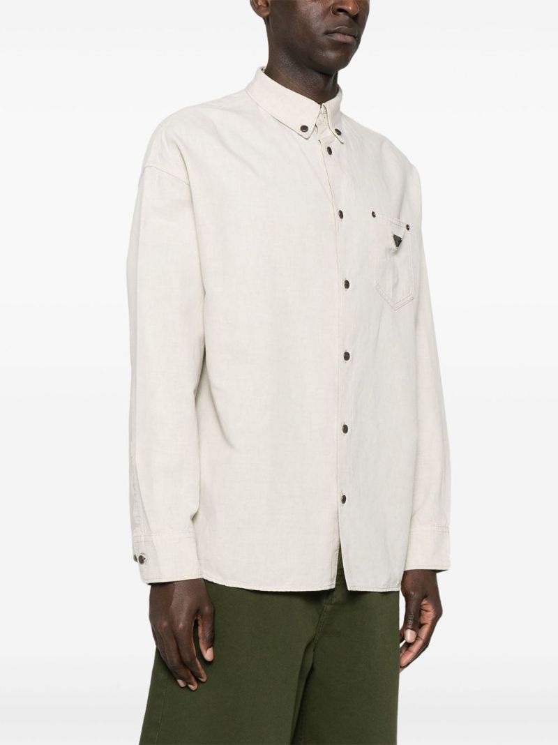 Neutrals Triangle-logo Shirt