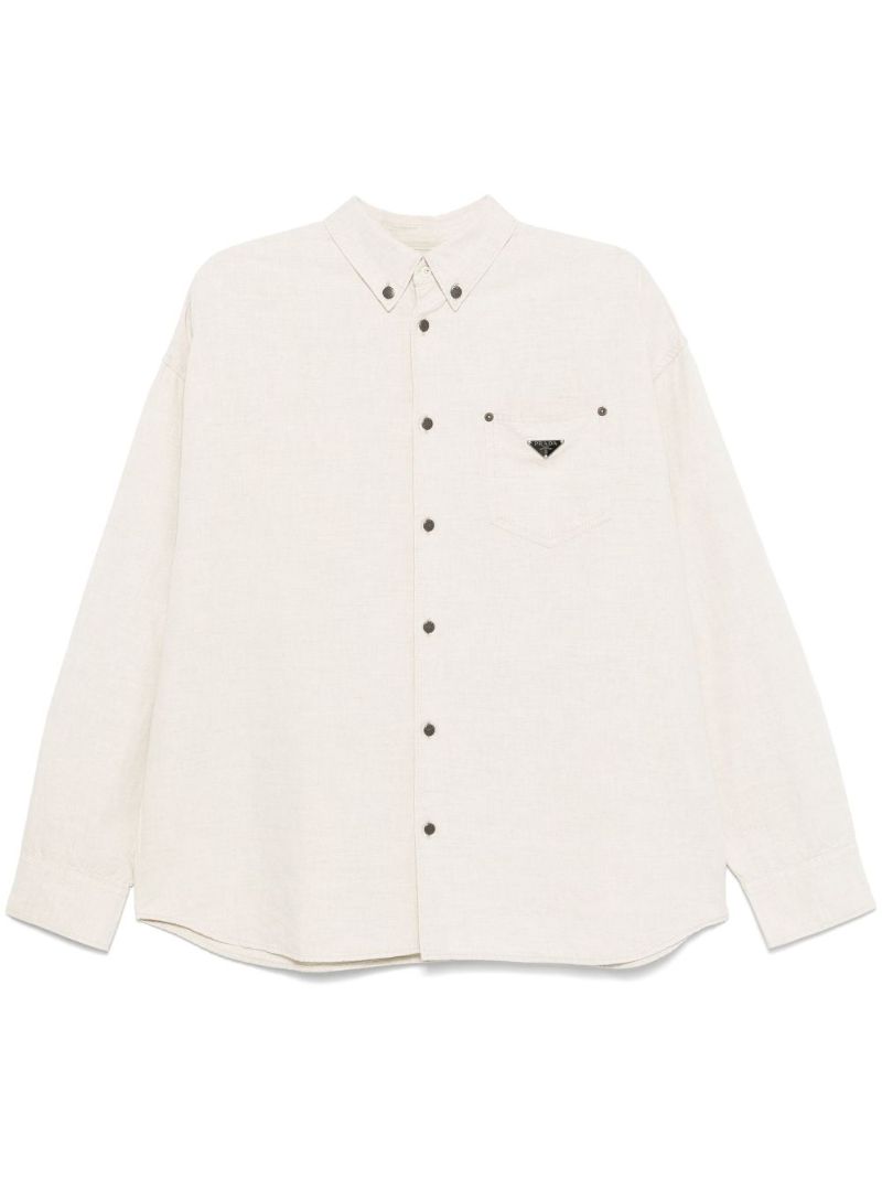 Neutrals Triangle-logo Shirt