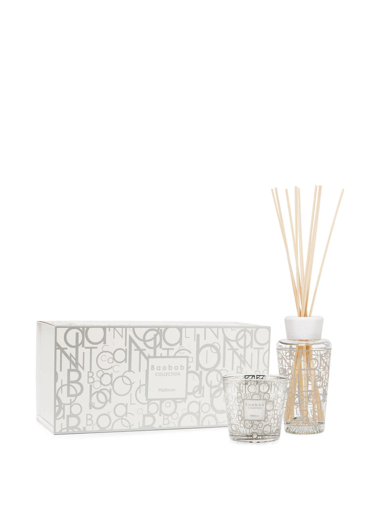 Platinum scented candle and diffuser gift set