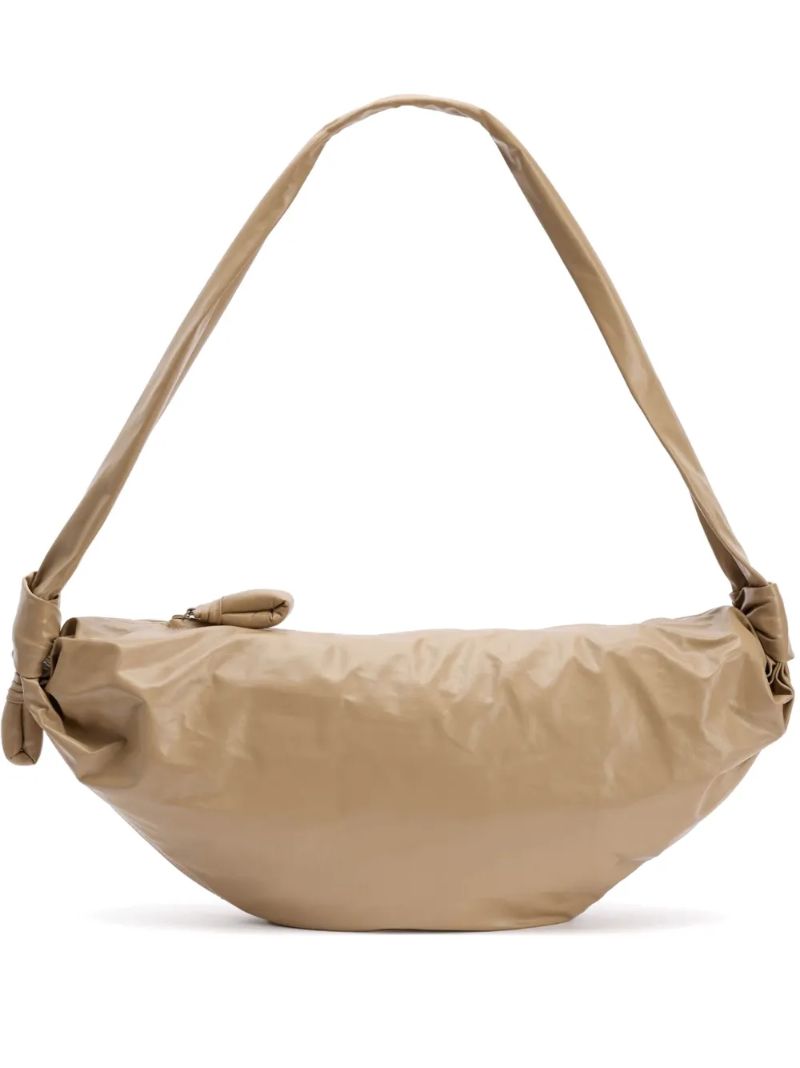 Neutrals Medium Soft Croissant Shoulder Bag