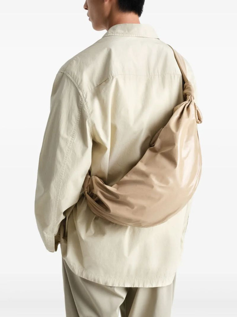 Neutrals Medium Soft Croissant Shoulder Bag