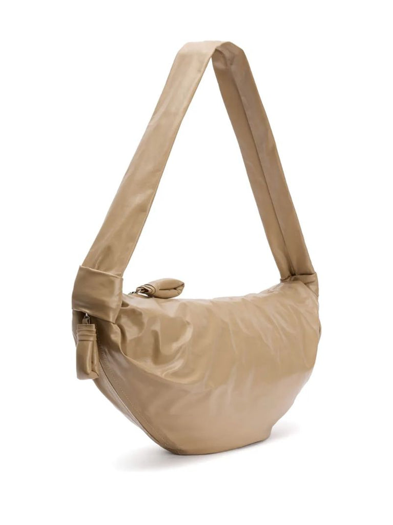 Neutrals Medium Soft Croissant Shoulder Bag