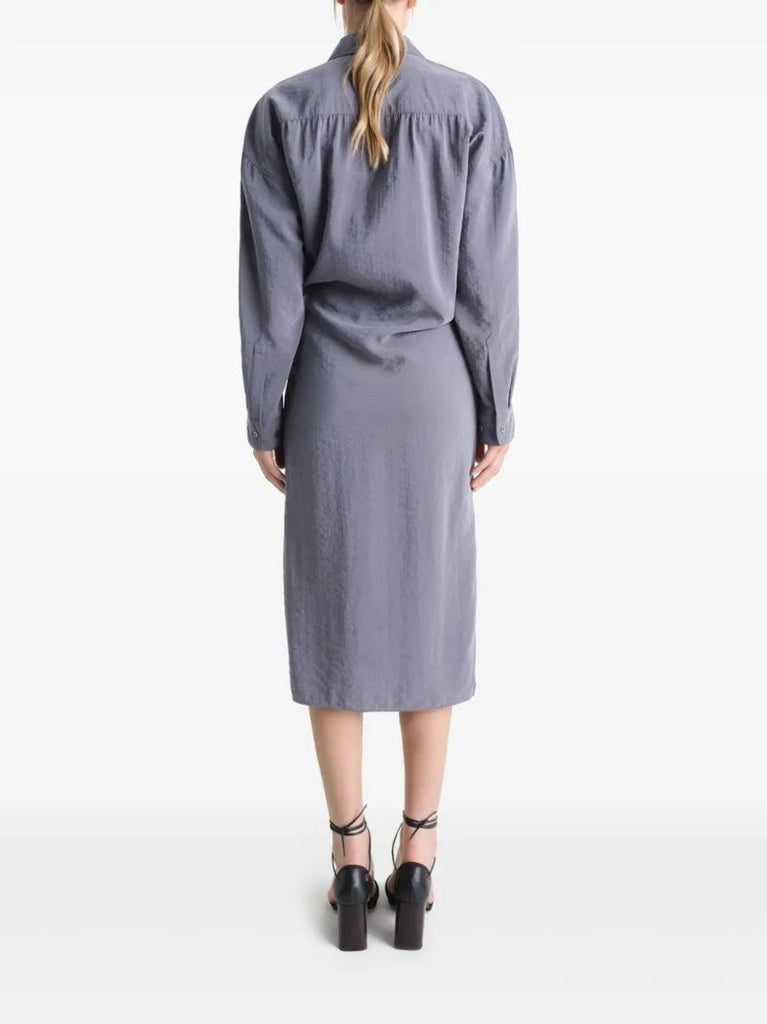 Grey Wrap Dress