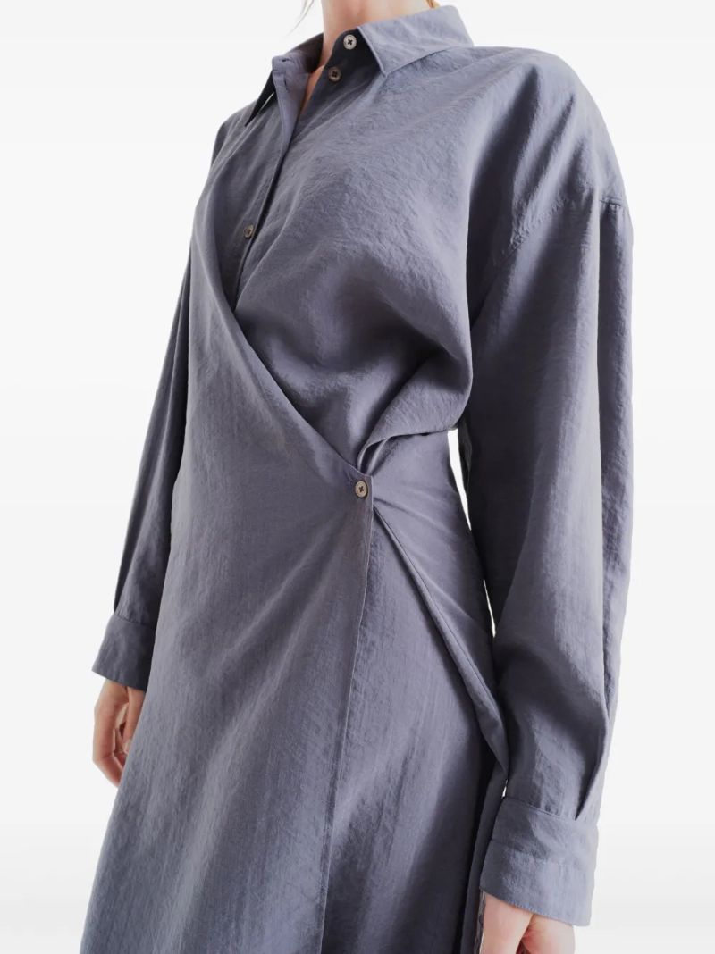 Grey Wrap Dress