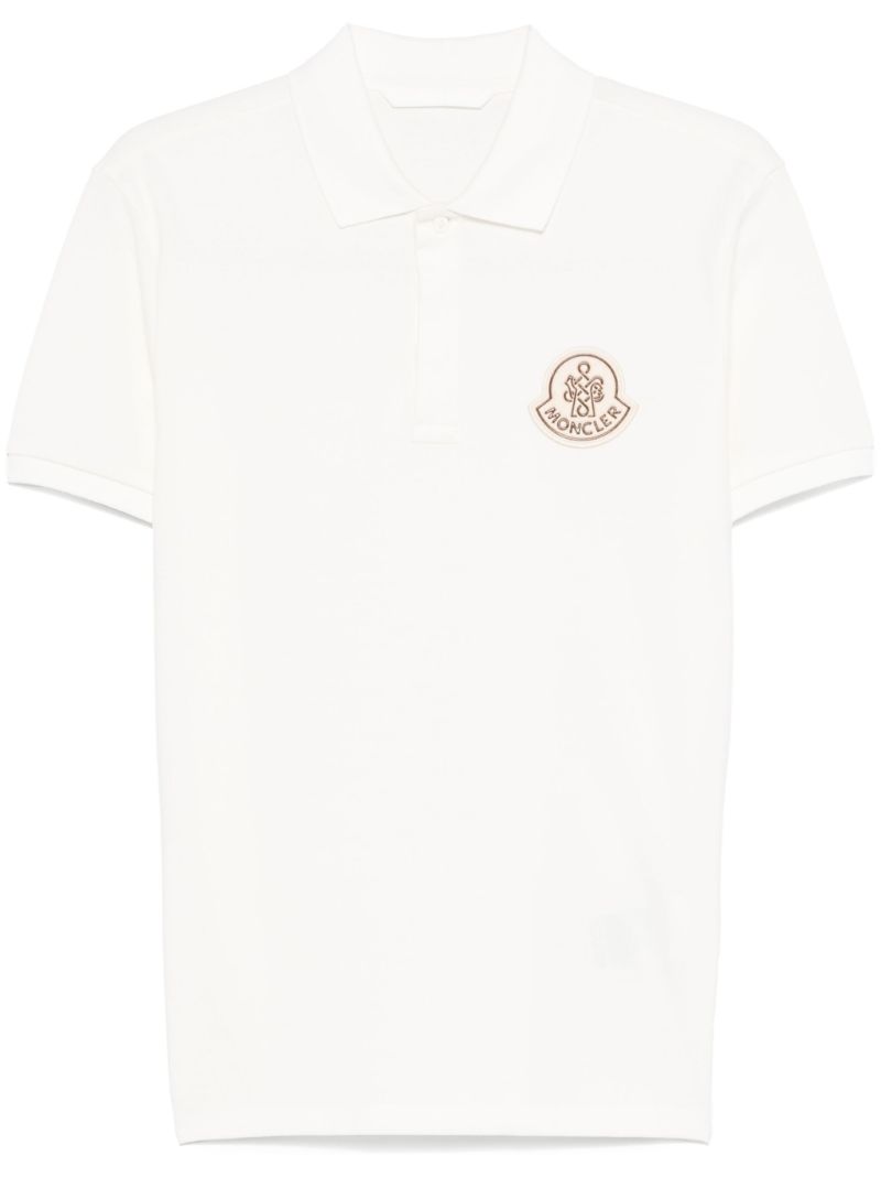 White Year of the Snake Patch Cotton Polo Shirt