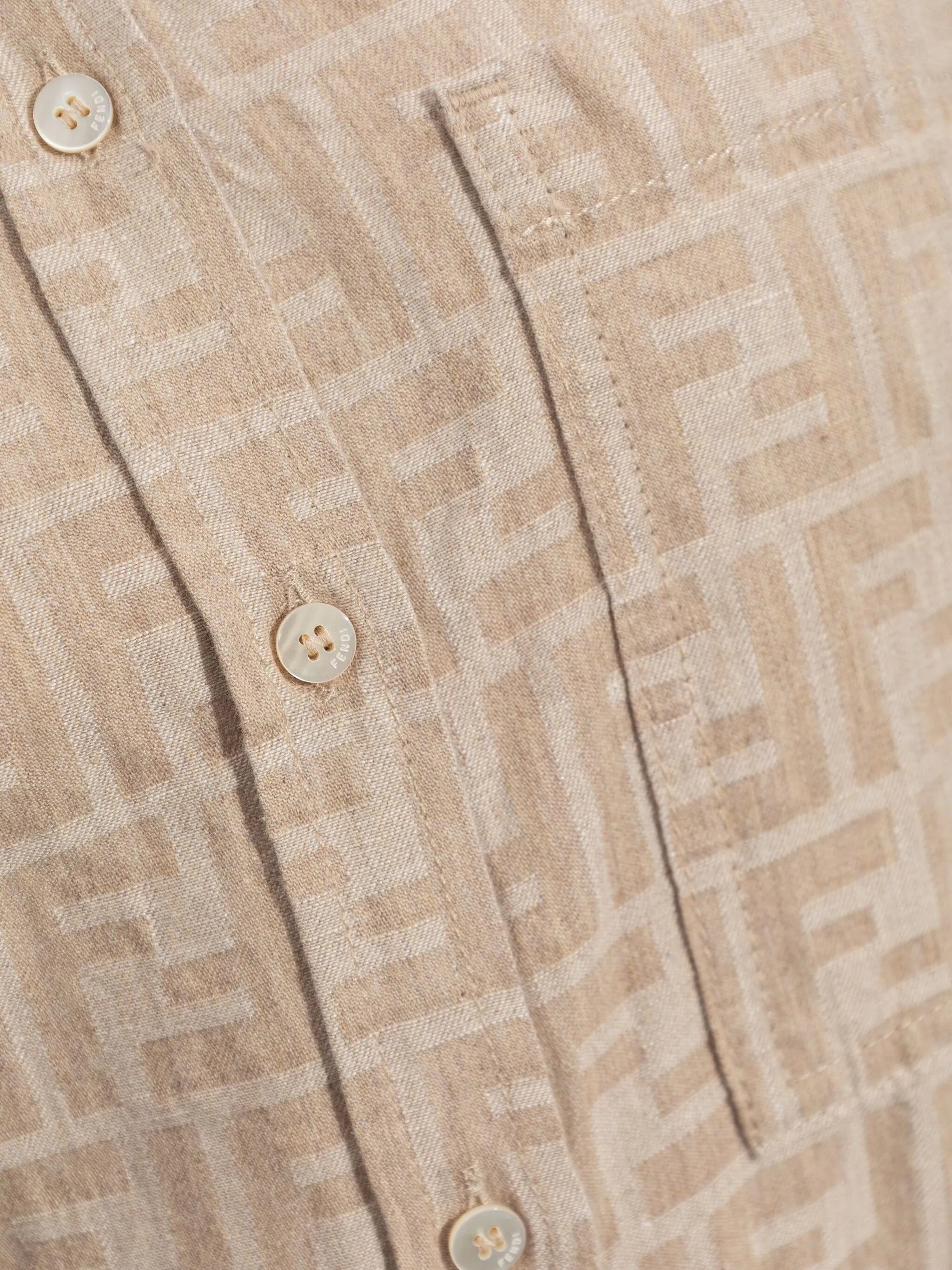 monogram-logo shirt dress